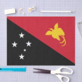 Papoea-Nieuw-Guinea vlag Tissuepapier (Craft)