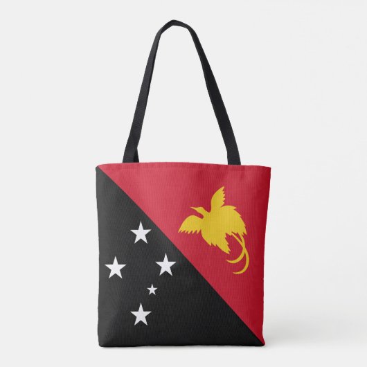 Papoea-Nieuw-Guinea vlag Tote Bag (Achterkant)