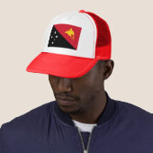 Papoea-Nieuw-Guinea vlag Trucker Pet (In situ)