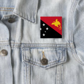 Papoea-Nieuw-Guinea vlag Vierkante Button 5,1 Cm (In situ)