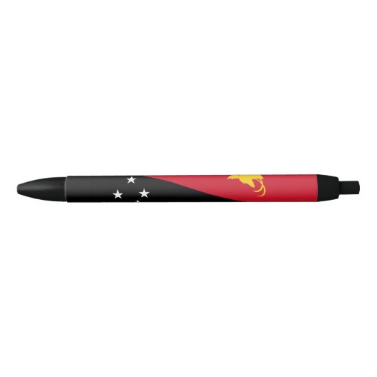 Papoea-Nieuw-Guinea vlag Zwarte Inkt Pen (Voorkant)