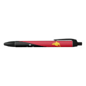 Papoea-Nieuw-Guinea vlag Zwarte Inkt Pen (Bovenkant)