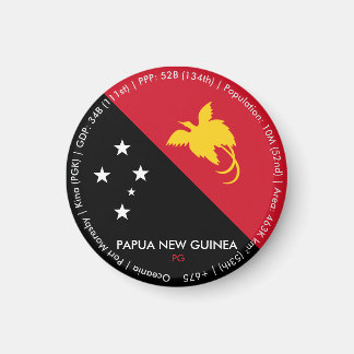 Papoea-Nieuw-Guinea Vlagmagneet Magneet