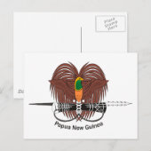 Papoea-Nieuw-Guinea Wapenstilte Briefkaart (Voorkant / Achterkant)
