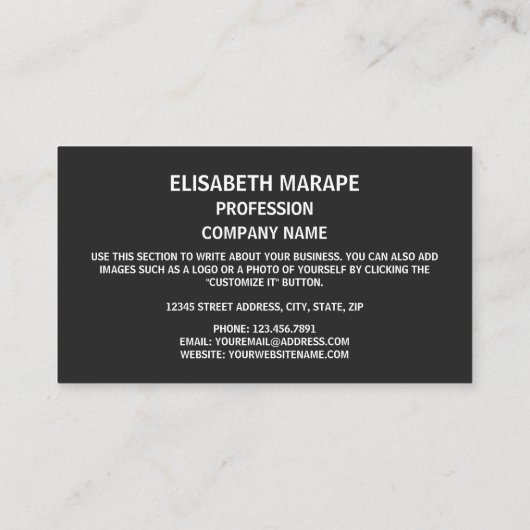 Papoea-Nieuw-Guinese vlag & Nationaal embleem Visitekaartje (Achterkant)