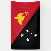 Papoea-Nieuw-Guinese vlag Spandoek (Verticaal)