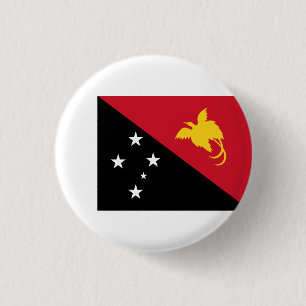 Papoea-Nieuw-Guinese vlag, vlag van Papoea-Nieuw-G Ronde Button 3,2 Cm