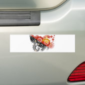 Papoea-nieuwe Guinee-vlag Bumpersticker (Op auto)