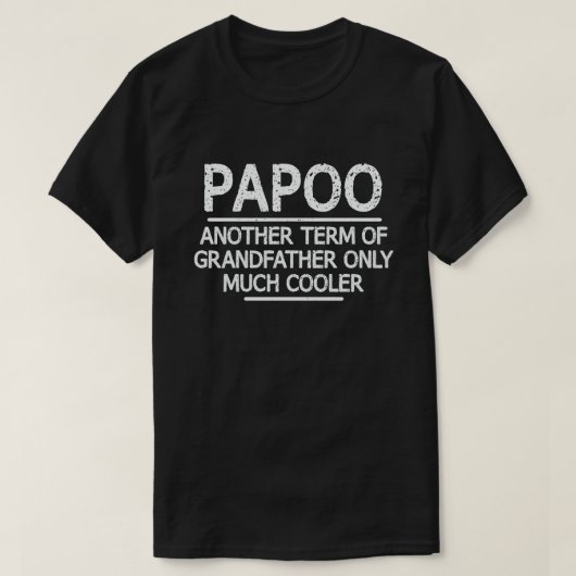 Papoo Definition Funny Betekenis opa Gift T-shirt (Design voorkant)