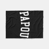 Papou _1 fleece deken (Voorkant (Horizontaal))