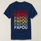 Papou Grandfather in de Griekse kleurrijke naam Pa T-shirt (Design voorkant)