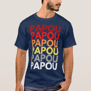 Papou Grandfather in de Griekse kleurrijke naam Pa T-shirt