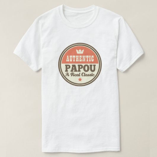 Papou Grandpa Fathers Day Funny Gift T-shirt (Design voorkant)