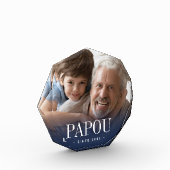 Papou Grandpa Jaar ingesteld Fotoblokken (Links)