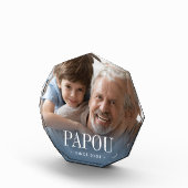 Papou Grandpa Jaar ingesteld Fotoblokken (Rechts)