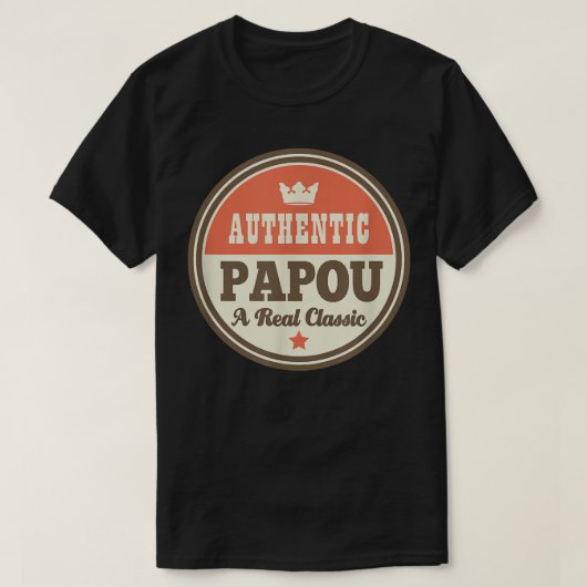 Papou Grandpa Tshirt Fathers Day T-shirt Gift (Design voorkant)