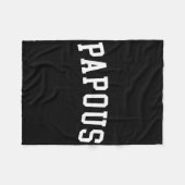 Papous _2 fleece deken (Voorkant (Horizontaal))