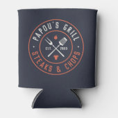 Papou's Grill, speciaal jaar ingesteld Blikjeskoeler (Voorkant)