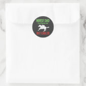 Pappa als een gewone vader, maar koeler ronde sticker (Tas)