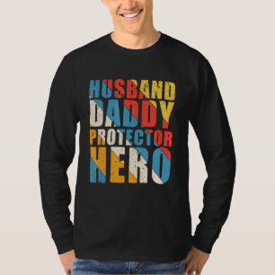 Pappa-beschermer Hero Fathers Dag geeft je de kans T-shirt