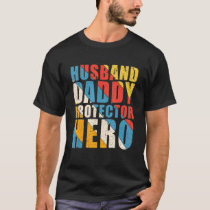 Pappa-beschermer Hero Fathers Dag geeft je de kans T-shirt