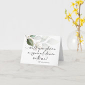 Pappa Dochter Eerste Dans Bride Kaart (Gele Bloem)