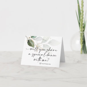 Pappa Dochter Eerste Dans Bride Kaart