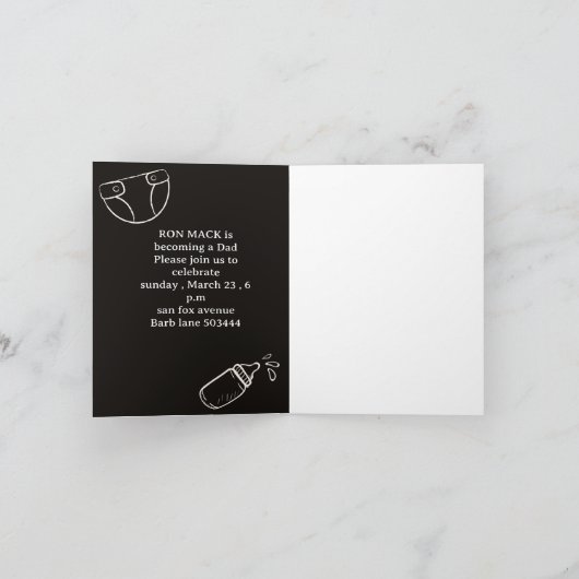 pappa douche dadchelor , bierparty invitat (Binnen)