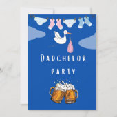 pappa douche dadchelor , bierparty kaart (Voorkant)