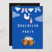 pappa douche dadchelor , bierparty kaart (Voorkant / Achterkant)