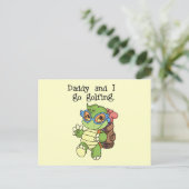 Pappa en ik gaan Golftshirts en cadeautjes Briefkaart (Staand voorkant)