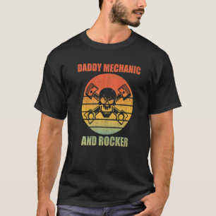 Pappa Mechanic and Rocker Retro Sunset T-shirt