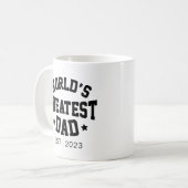 pappa | Moderne Vaderdag Beste Vader Koffiemok (Voorkant links)