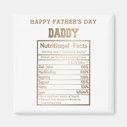 pappa nutrifacts vaderdag magneet (Voorkant)