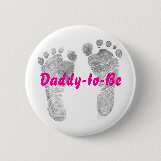 Pappa-to-be Ronde Button 5,7 Cm (Voorkant)