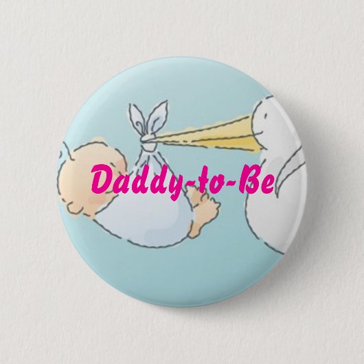 Pappa-to-be Ronde Button 5,7 Cm (Voorkant)