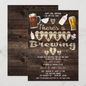 Pappa van de brouwerij van de baby om stelletjes t kaart (Voorkant / Achterkant)