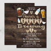 Pappa van de brouwerij van de baby om stelletjes t kaart (Voorkant / Achterkant)