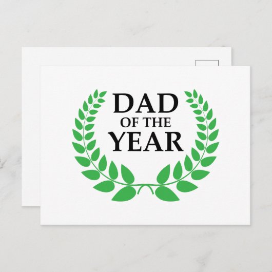 Pappa van de prijs van het Jaar Briefkaart (Voorkant / Achterkant)