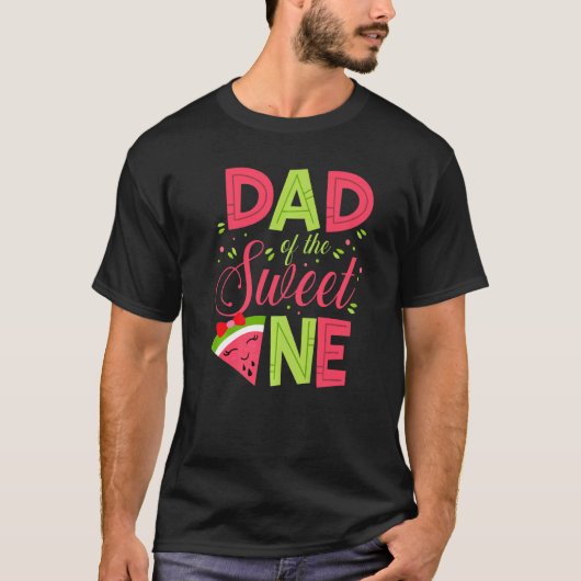 Pappa van de zoete watermeloen vader Papa 1st T-shirt (Voorkant)