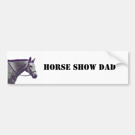 Pappa van paardenShow - Engels Bumpersticker (Voorkant)