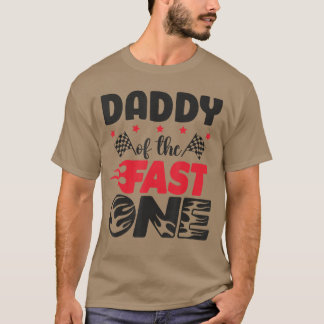 Pappa van The Fast One Racing Pa 1st Birthday Boy T-shirt