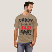 Pappa van The Fast One Racing Pa 1st Birthday Boy T-shirt (Voorkant volledig)