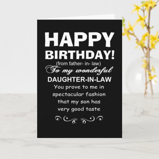 pappa wet op dochter wet verjaardag kaart (Gele Bloem)