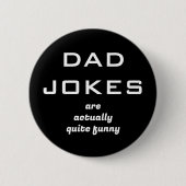 Pappagrappen Humor Zwart en Wit Ronde Button 5,7 Cm (Voorkant)