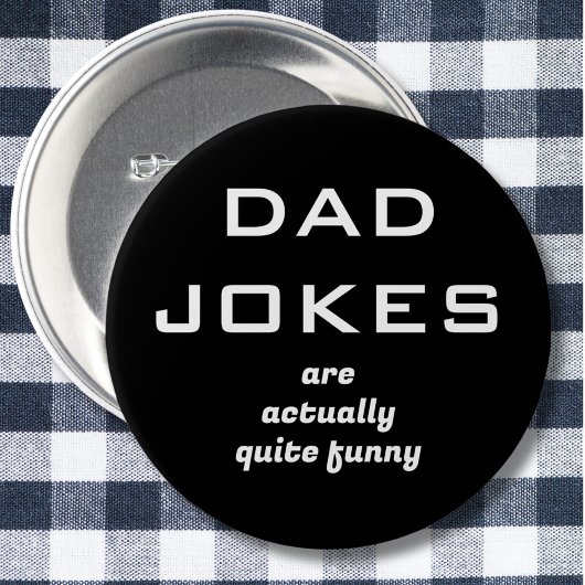 Pappagrappen Humor Zwart en Wit Ronde Button 5,7 Cm