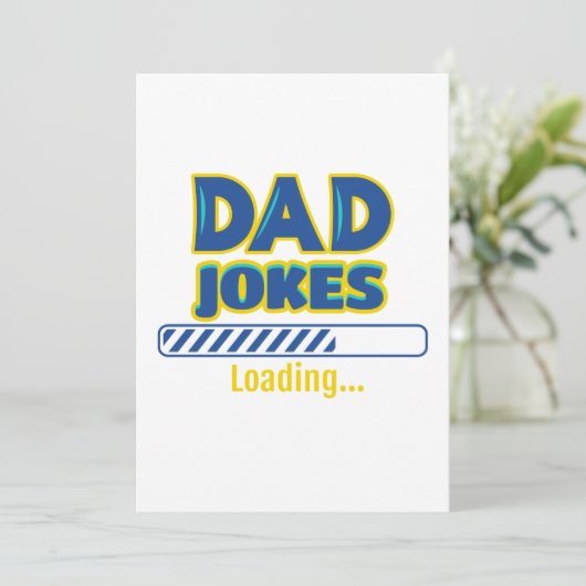 Pappagrappen Laden... Feestdagenkaart (Staand voorkant)