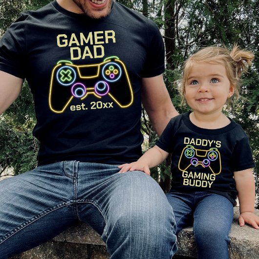 Pappa's gamer van de game Buddy Father T-shirt