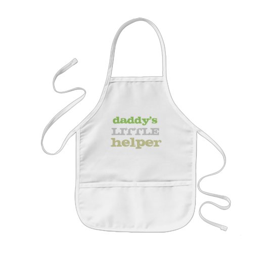 pappa's kleine helper kinder apron unisex meisje kinder schort (Voorkant)
