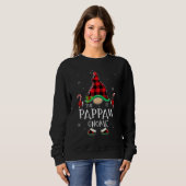 Pappaw Gnome Buffalo Plaid Matching Family Christm Trui (Voorkant volledig)